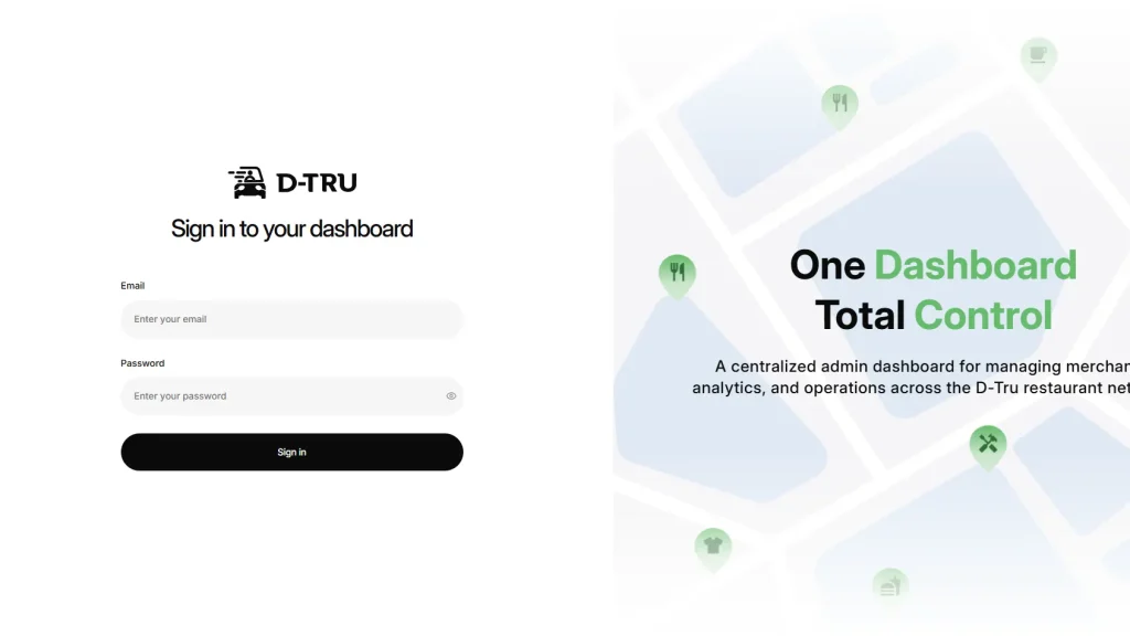 D-Tru Admin Dashboard Image